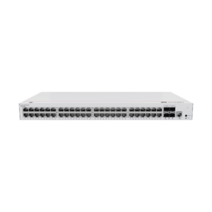 Switch de Acceso Gigabit Administrable PoE Capa 2 / 48 puertos 10/100/1000 Mbps (PoE) / 4 Puertos 1GE SFP Uplink / ERPS / IMGP Snooping / DHCP Snooping / PoE Perpetuo / 380W / Administración Nube Gratis