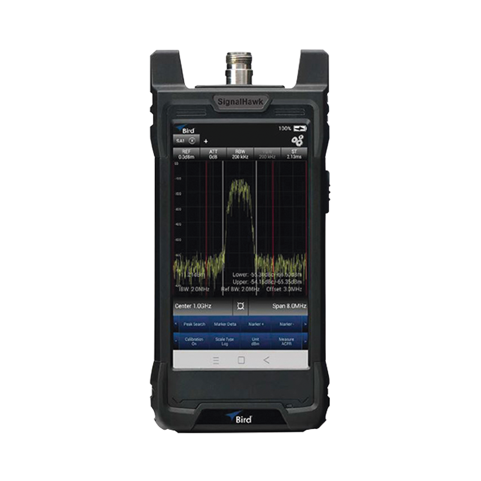 Analizador de Espectro Portátil SIGNAL HAWK, 9 KHz a 6 GHz, Incluye Estuches de uso Rudo y Ligero, Batería Li-Ion, Adaptador 12V, Lápiz Táctil, Adaptador USB-C a USBa, Manual de Instrucción.