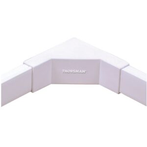 Esquinero interior blanco de PVC auto extinguible, para canaletas TMK1020, TMK1020SD, TMK1020CD (5120-02001)