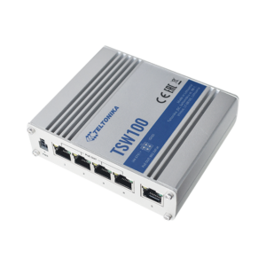 Switch Industrial Noadministrable 5 puertos Gigabit, PoE en 4 puertos 802.3af/at (120W)