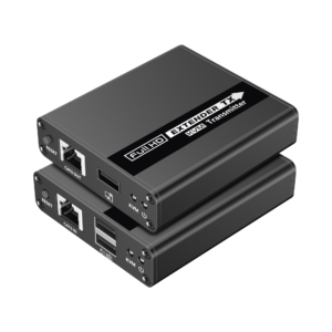 Kit extensor KVM (HDMI y USB) | 40m 4k@30Hz 40m | 1080P@60Hz | Cat 6, 6a y 7 | CERO LATENCIA | HDR | Salida Loop | Uso 24/7 | Salida de audio de 3.5mm | Transmite el Video y Controla tu DVR ví­a USB a distancia.
