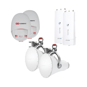 Enlace completo para Backhaul en 5 GHz hasta 1 Gbps con radios AF5XHD de Ubiquiti y Ultra Horn, ultra rechazo al ruido para enlaces largos, sin perdidas