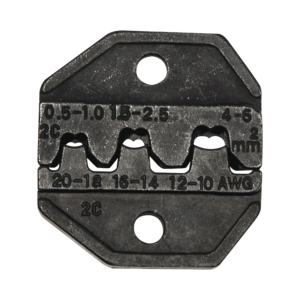 Matriz Ponchadora, Terminales  sin Aislamiento o de Cilindro Abierto, 10-20 AWG. Compatible con Pinza Ponchadora VDV200-010