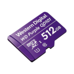 Memoria microSD de 512 GB PURPLE, Especializada Para Videovigilancia, 10 VECES MAYOR DURACIÓN
