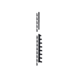 Kit de Dedos Para Administración de Cables en Gabinetes FlexFusion™, de 42 o 45 UR,  Dedos de 100 mm de Longitud, Color Negro
