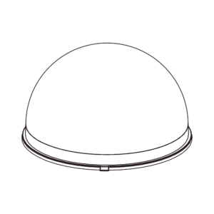 Cubierta frontal para camaras tipo Fish eye.