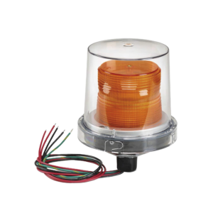 Luces estroboscópicas para lugares peligrosos Electraray® , Homologado UL y cUL para Clase I, División 2, Grupos A, B, C y D; Clase II, División 2, Grupos F y G; Clase III , 24 VCD, color Ámbar, parpadeo predeterminado