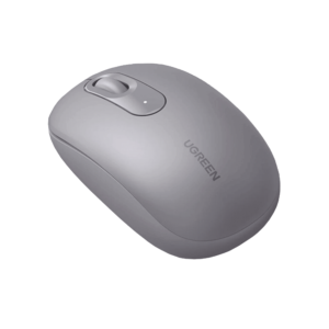 Mouse Inalámbrico 2.4G 800/1200/1600/2400 DPI | Función de 3 botones | Alcance 10m | Silencioso |  Ergonómico | Anti-caí­da y Anti-interferencias | Baterí­a Alcalina AA incluida  | Color Grey.