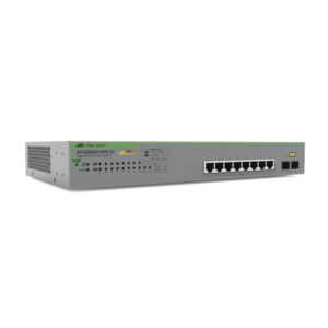 Switch PoE+ Gigabit WebSmart de 10 puertos 10/100/1000 Mbps (2 x Combo) + 2 puertos gigabit SFP (Combo), 75 W
