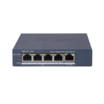 Switch Gigabit PoE+ / Administrable / 4 Puertos 1000 Mbps PoE+ / 1 Puerto 1000 Mbps Uplink / Configuración Nube Hik-PartnerPro / Modo Extendido hasta 300 Metros / 45 Watts