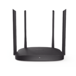 Router Inalámbrico WISP Gigabit / Hasta 1200 Mbps / Doble Banda AC (2.4 GHz y 5 GHz) / 3 Puertos LAN 10/100/1000 Mbps + 1 Puerto WAN 10/100/1000 Mbps /  4 Antenas Externas Omnidireccional de 5 dBi / Interior