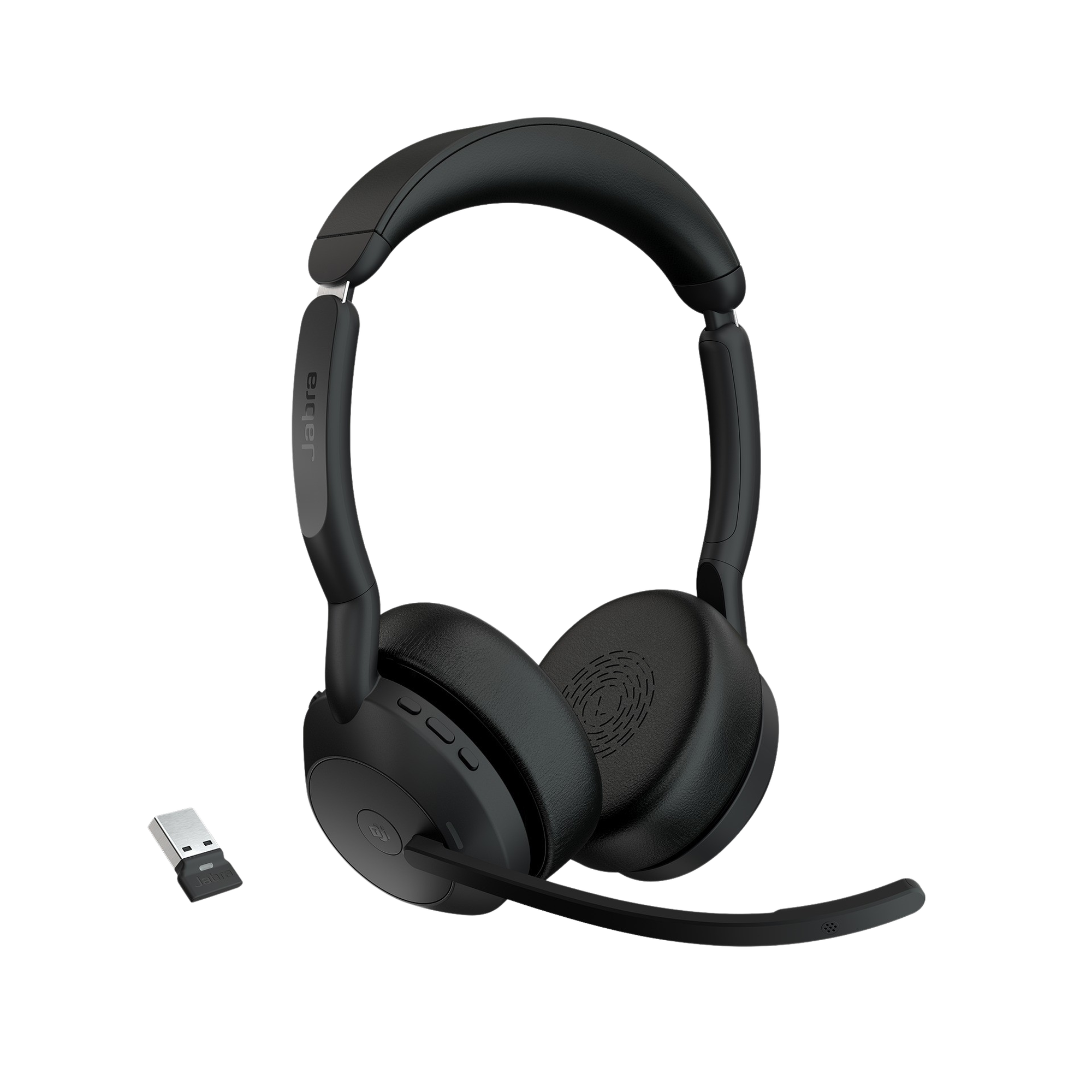 Jabra Evolve2 55, Auricular stereo versión MS, dongle USBa con cancelación de ruido (25599-999-999)