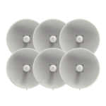 Paquete de 6 ePMP Force 300-25L para zonas con alta interferencia, hasta 400+ Mbps, 4910 - 6200 MHz, 802.11 AC Wave2, Antena de 25 dBi, baja latencia