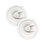 PAR de altavoces de 7 " | montaje de Techo | Diseño TruGrip | Instalacion Sin Herramientas | Woofer de Polipropileno Blanco con Quick Connect