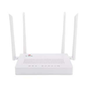 ONU Dual G/EPON con Wi-Fi AC de doble banda, 1 puerto SC/UPC + 2 puertos LAN Gigabit + 1 puerto FXS