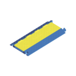 Protector para cables de 5 canales Truk Trak / Dimensiones 914 x 508 x 58.6 mm / Color Azul y Amarillo.
