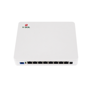 ONU Dual EPON/GPON / 8 Puertos PoE 802.3at Gigabit / Wi-Fi Doble banda 2.4 y 5 GHz /  1 Puerto SC/UPC