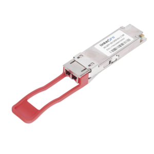Transceptor óptico QSFP+ (Mini-Gbic) / Monomodo 1310 nm / 40 Gbps / 40GBASE-ER4 /Conectores LC/UPC Dúplex / DDM / Hasta 40 km