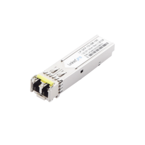 Transceptor óptico SFP (Mini-Gbic) / Monomodo 1550 nm / 1.25 Gbps / 1000BASE-ZX / Conectores LC/UPC Dúplex / DDM / Hasta 100 km