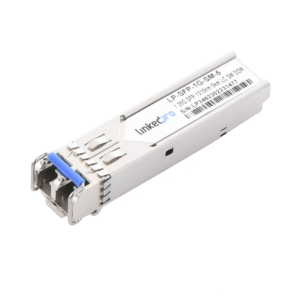 Transceptor óptico SFP (Mini-Gbic) / Monomodo 1310 nm / 1.25 Gbps / 1000BASE / Conectores LC/UPC Dúplex / DDM / Hasta 5 km