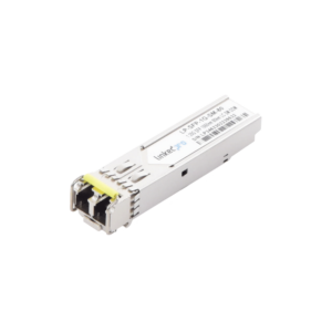 Transceptor óptico SFP (Mini-Gbic) / Monomodo 1550 nm / 1.25 Gbps / 1000BASE-ZX / Conectores LC/UPC Dúplex / DDM / Hasta 80 km