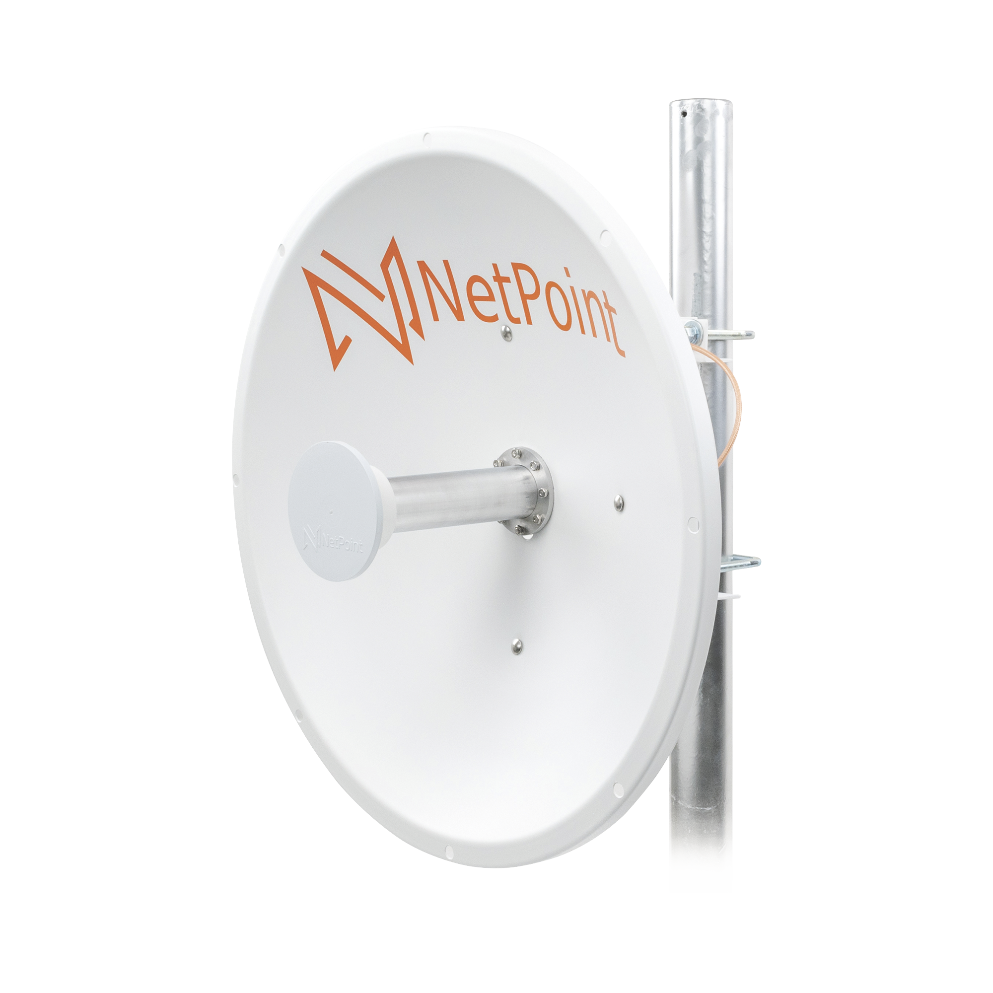 Antena Direccional de alto rendimiento / diámetro de 60 cm / 4.9-6.4 GHz / Ganancia 30 dBi / SLANT de 45 ° y 90 ° / Ideal para 30 km / Conector N-Hembra / Montaje y jumpers incluidos.