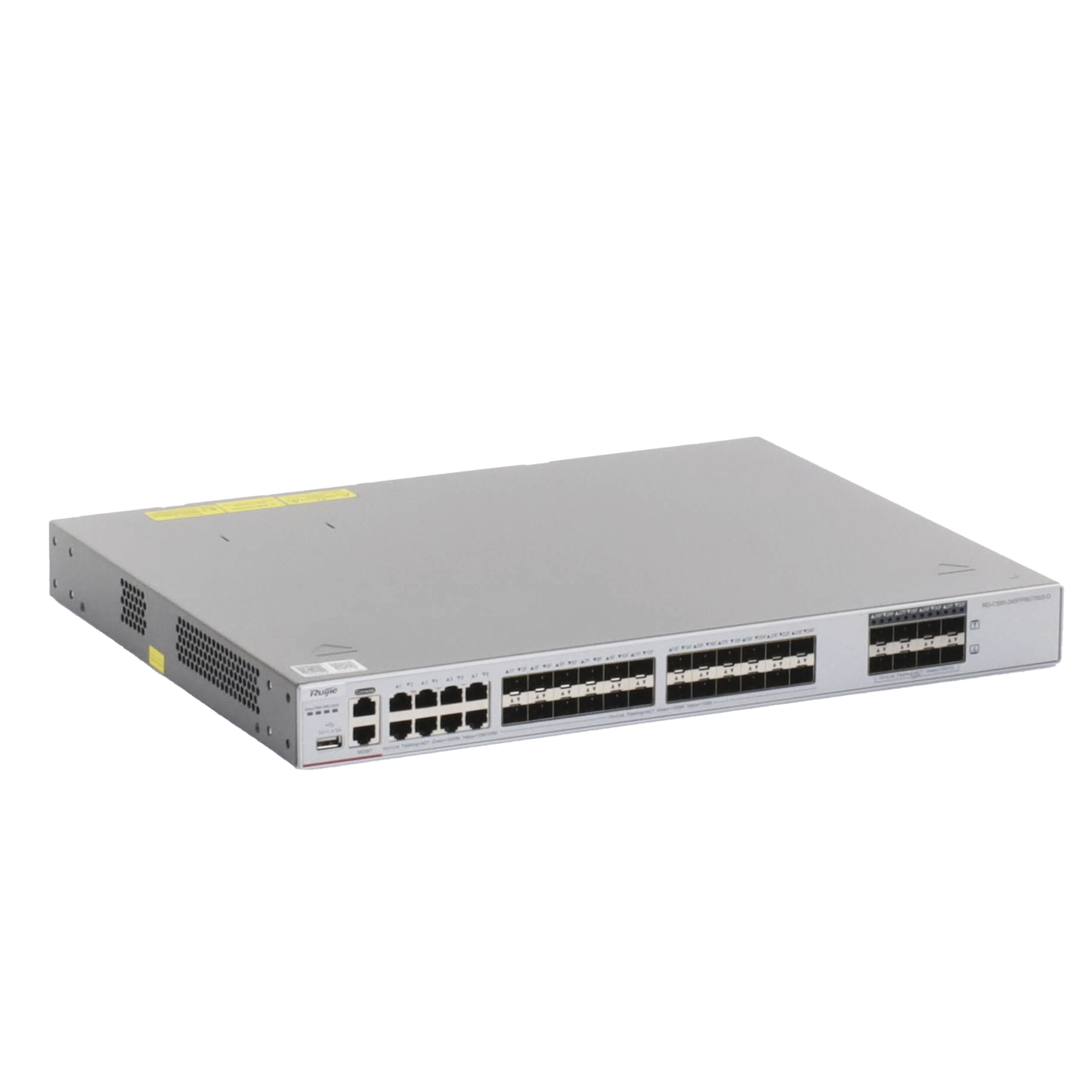 Switch Core Administrable Capa 3 con 8 puertos Gigabit, 24 SFP y 8 SFP+ Combo para fibra 10Gb, gestión gratuita desde la nube.