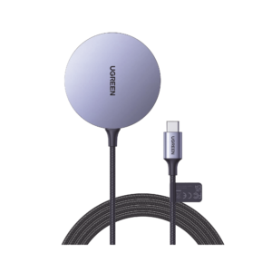 Cargador Inalámbrico Magnético | 15W | Tecnología Magsafe | Qi | Certificado MFM | Módulo de Carga Original | Carga Rápida | Fuerte Absorción Magnética | Cable de Nylon Trenzado | 1.5 metros | Multi Protecci&oacut