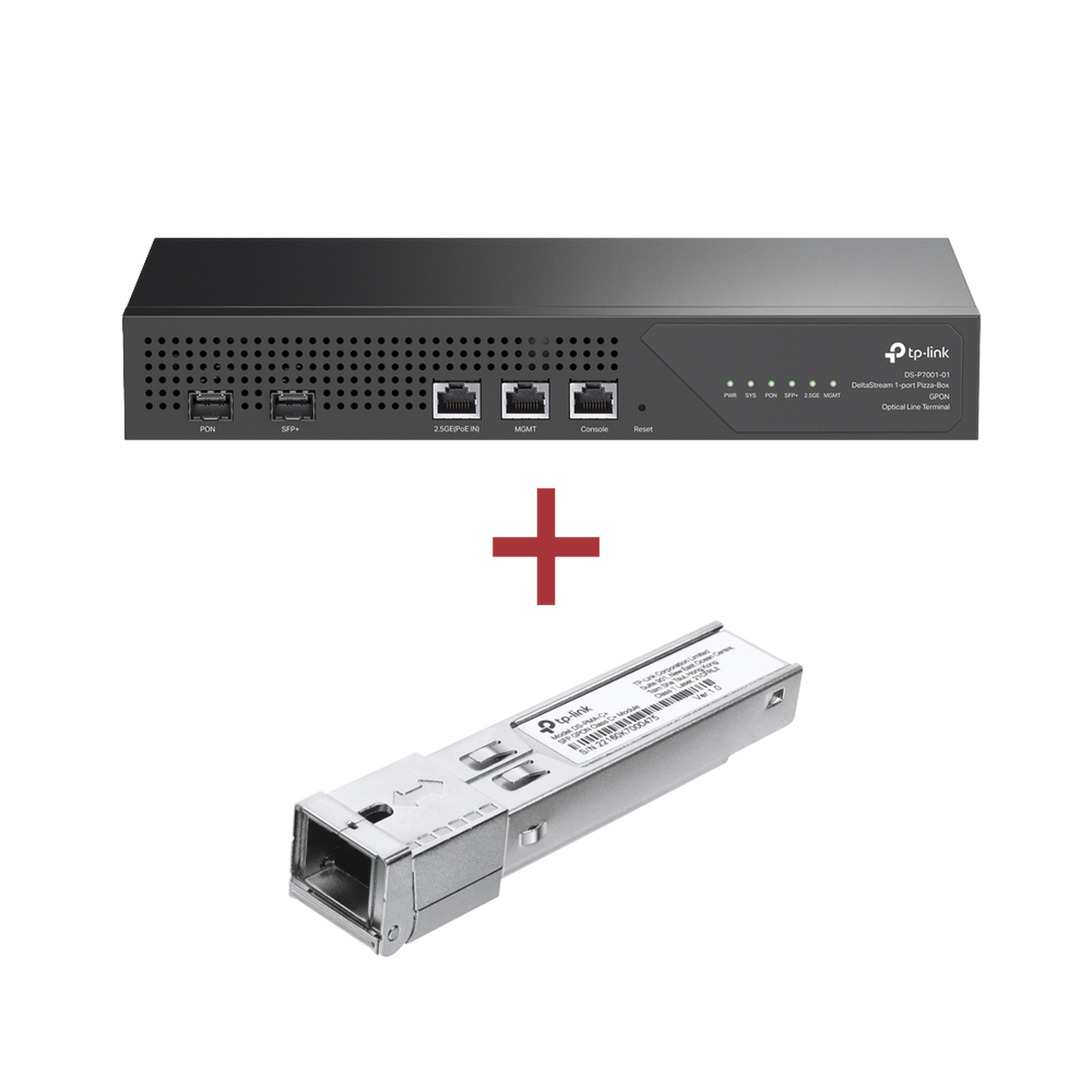 Kit para ISP´s / Paquete de 1 OLT 1 puerto PON / DS-P7001-01 + 1 Módulo PON DSP-MAC+ de regalo