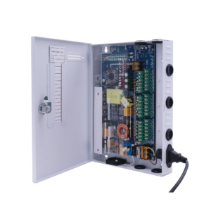 Fuente PREMIUM / 11-15 V / 18 canales / 20 A / Alta tecnologí­a en seguridad / Doble ventilador / Hasta 1.8 Amperes por Salida / Filtro de ruido por canal / Diseño de alta gama.