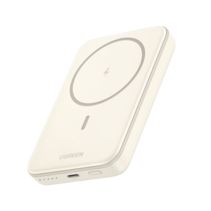 Power Bank MagSafe de 10000mAh | 20W | Carga Inalámbrica y por Cable USB-C | Sistema de Protección Inteligente | Tecnologí­a de Carga Rápida | Ultra Delgado | Ultra ligero | Compatible con iPhone 15/14/13/12 | Color Beige.
