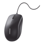 Mouse óptico USB | Cable USB de 1.5 metros | 3 Botones | 1200DPI | Diseño Ergonómico | Silencioso | Color Negro | Windows / MacOS / Linux / Chrome y otros | También Compatible con  DVR / NVR.