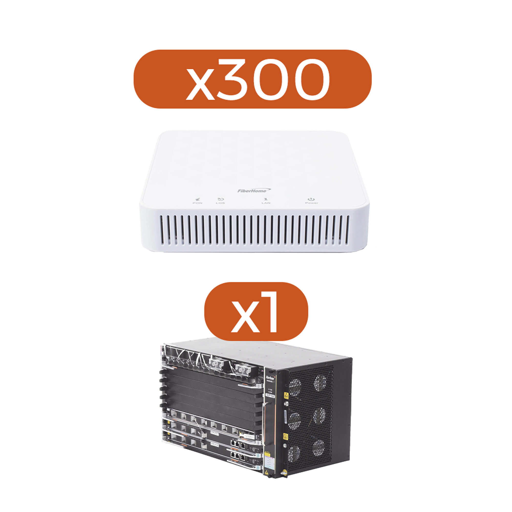 Kit 300 ONT´ss AN5506-01AG + 1 OLT AN6000-7