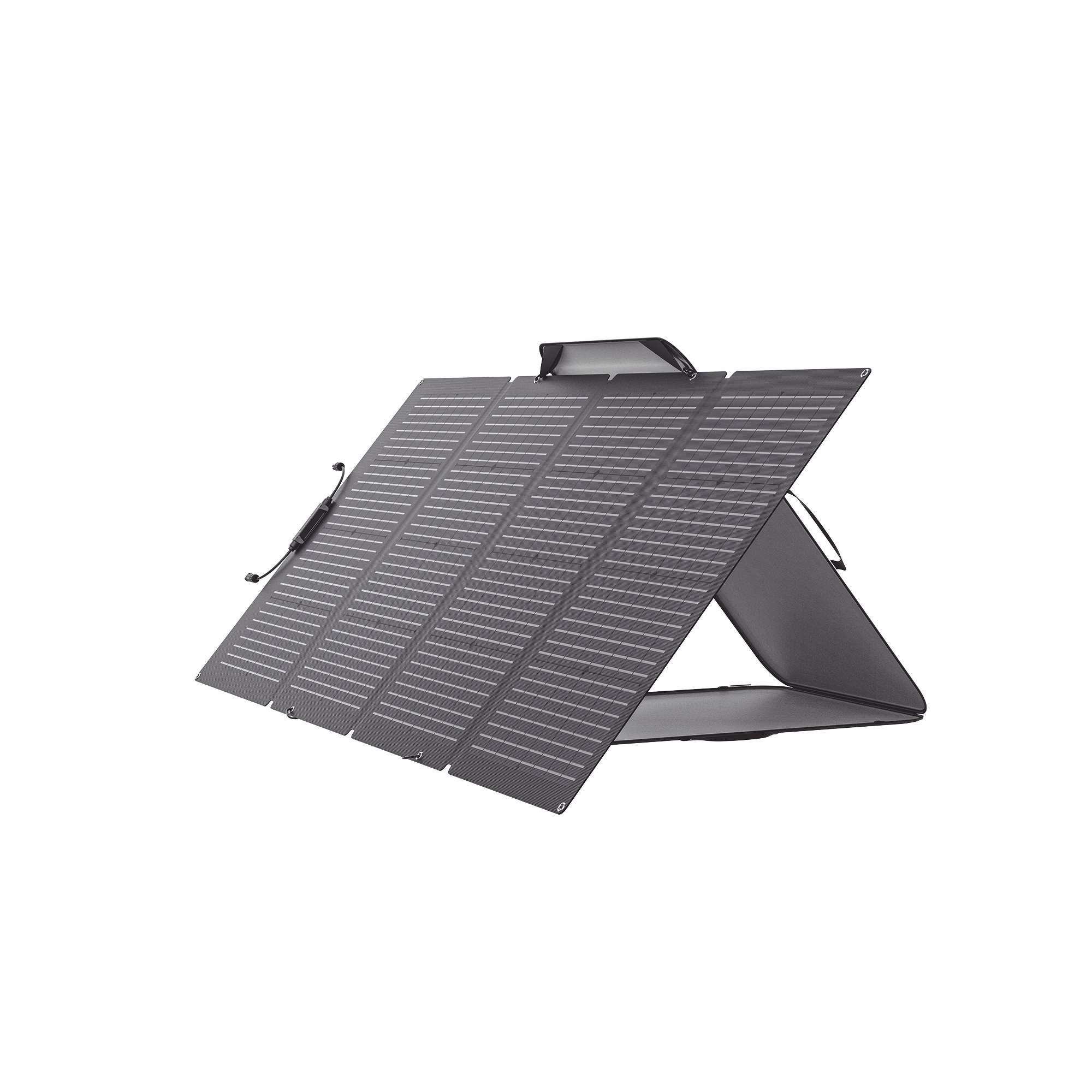 Módulo Solar Bifacial, Portátil y Flexible de 220W Recomendado para Estaciones Portátiles EFD330, EFD350 ó EFD500 / Ajuste de íngulo / Carga Eficiente / Incluye Cable XT60 a MC4