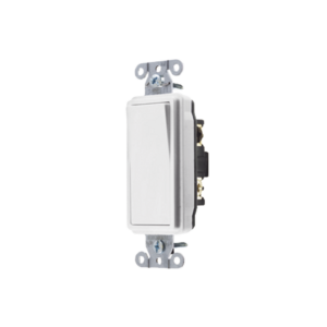 Interruptor Decorador de 15 A 120-277 V CA/ 3 Vías / Cableado Lateral y Posterior / Color Blanco.