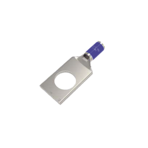 Zapata Terminal de Compresión de Cañón Corto para Tornillo de 3/8" y Calibre 6 AWG.