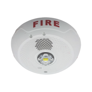 Sirena con Lámpara LED Estroboscópica, Montaje en Techo, Nivel de Candelas Seleccionable, Color blanco , Nuevo Diseño Moderno y Elegante y Menor Consumo de Corriente