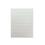 Hojas con 5000 Etiquetas Auto-laminadas para Impresora Láser/Inyección de Tinta, para Cables de 3 a 7.1 mm de Diámetro (12 - 10 AWG), Color Blanco