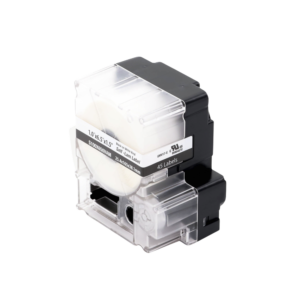 Casete de 45 Etiquetas Autolaminadas de 25.4 x 165.1 mm, para Cables de 4 a 8.1 mm de Diámetro, írea de Impresión Color Blanco