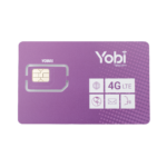 SIM Yobi para dispositivos móviles 3G/4G con recarga de 10GB cada mes durante 1 año de servicio (solo datos)