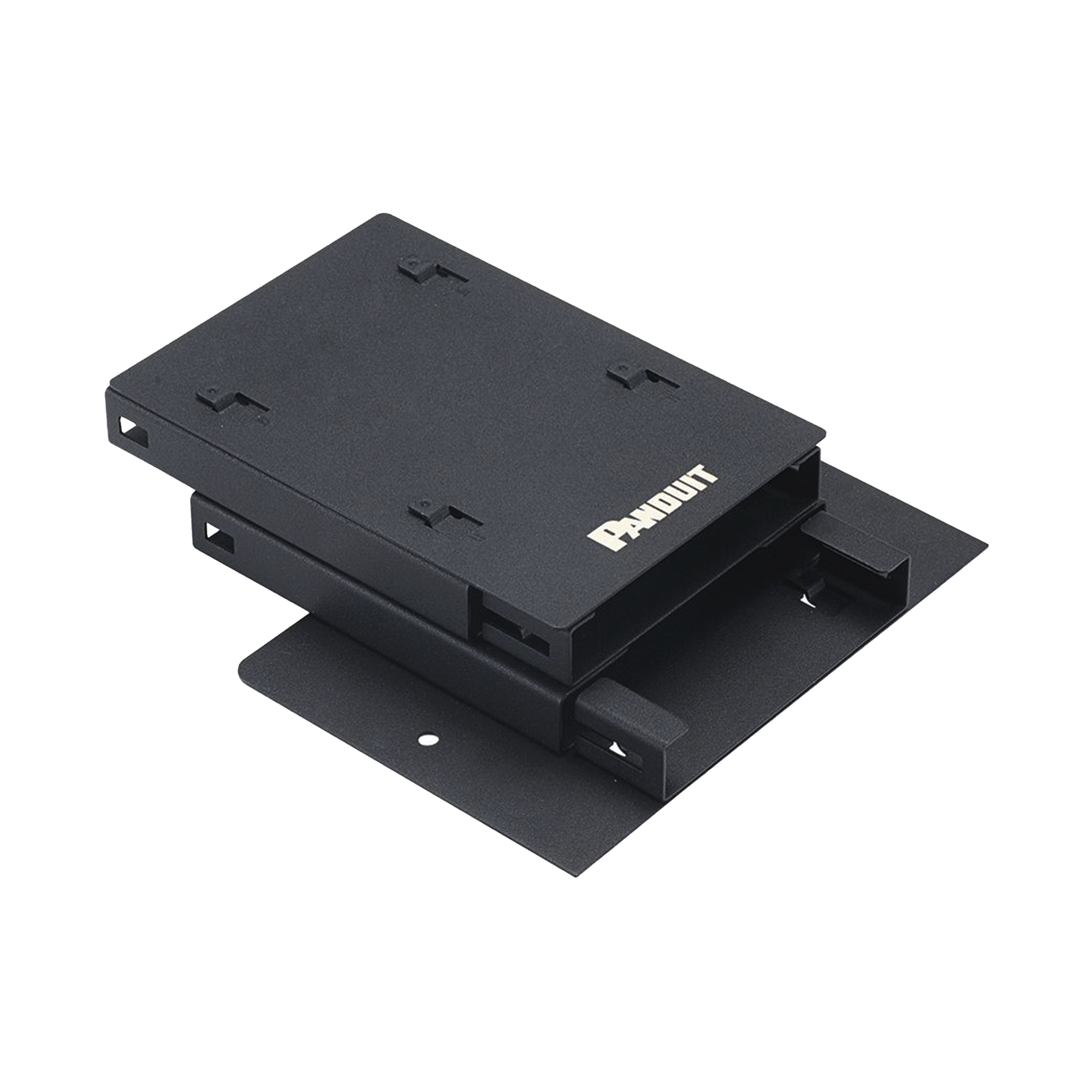 Soporte Para 2 Casetes HD Flex de 6 Puertos Duplex, Para Uso con Gabinetes de Zona, Color Negro