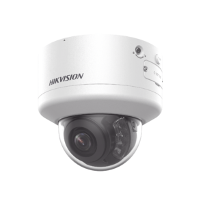 Domo IP 4 Megapixel / Lente Mot. 2.7 a 13.5 mm / Dual Light (40 mts IR + 40 mts Luz Blanca  / Exterior IP66 / IK10  / Audio y Alarma I/O / PoE+ / ONVIF / Micro SD / 4 Analí­ticos: AcuSense, Deteccion Facial, Conteo de Personas por Cruce y Zona