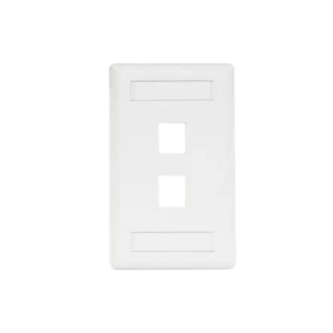 Placa Frontal para 2  Puertos Teléfono/Datos/Multimedia/ Color Blanco.