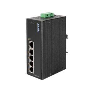 Switch industrial, Temperatura de Operación: -40 a 75ÂºC, 4 puertos PoE 10/100 + 1 Puerto 100Base-FX