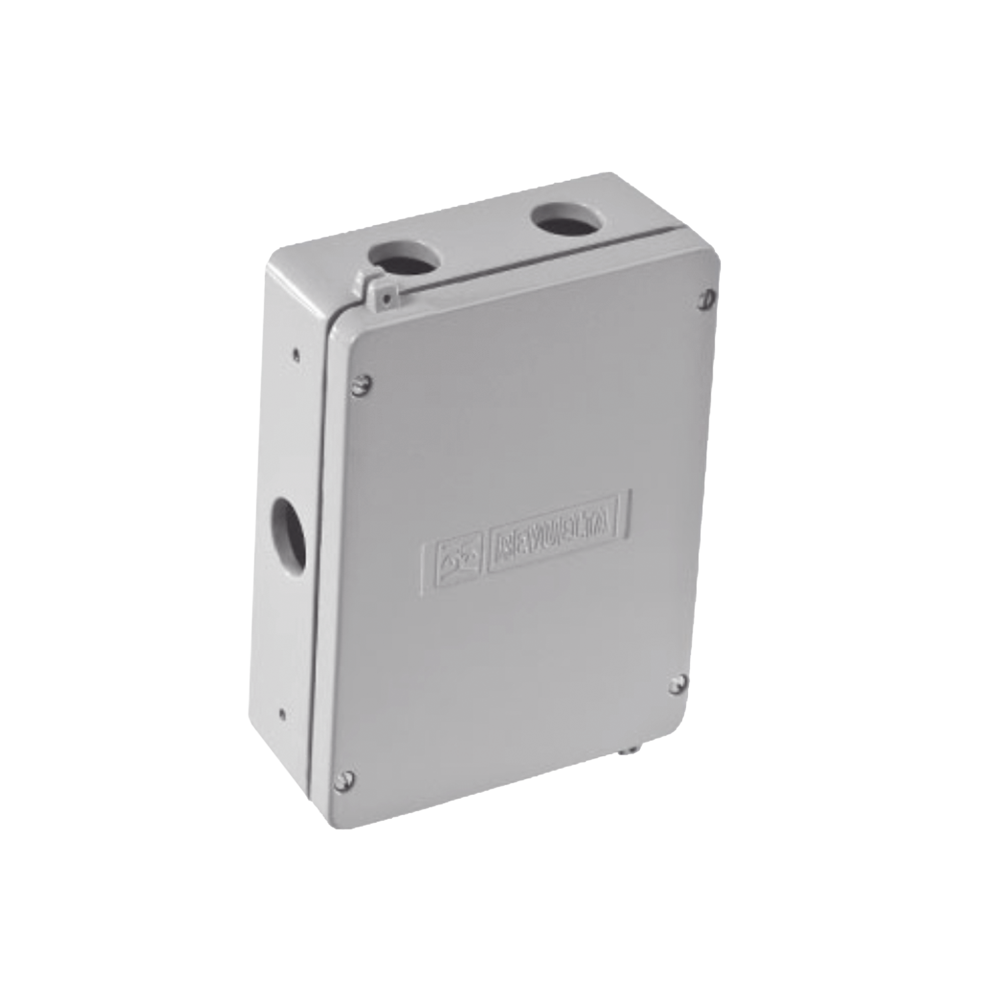 Caja de Unión de Aluminio con 5 salidas de 5/8" / 2 Izq _ 2 Der_ 1 Abajo.