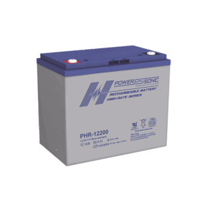 Batería 12V, 58AH, Para Respaldo, Serie PHR, Tecnologías AGM/VRLA, 5 Años Vida íštil, Terminales M6, Reconocida UL
