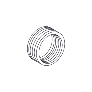 Reducción Bushing  Aluminio de 2"  a 1/2" / Para Tubo Conduit Rí­gido ó IMC / Con Recubrimiento de Uretano Purpura.