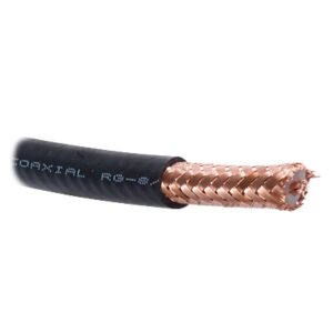 ( Venta x Metro ) Cable con Blindaje de Malla Trenzada de Cobre 97%, Aislamiento de Polietileno Espumado.