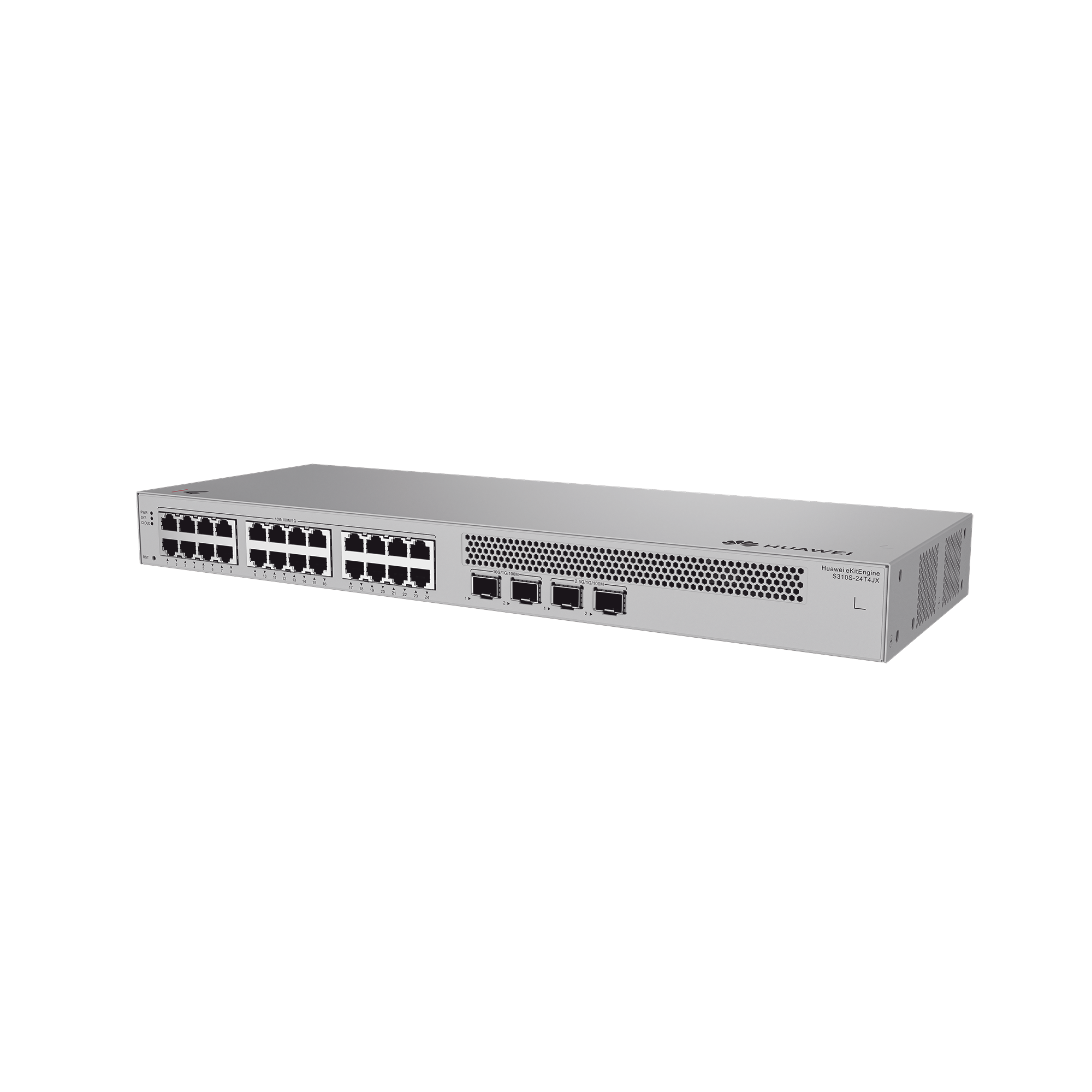 Switch de Acceso Gigabit Administrable Capa 2+ / 24 puertos 10/100/1000 Mbps / 2 Puertos 2.5GE SFP + 2 Puertos 10GE SFP+ Uplink / ERPS / Rutas Estáticas / Administración Nube Gratis