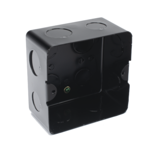 Caja de registro de acero galvanizado, 10x10 cm, Color Negro (11000-00000)